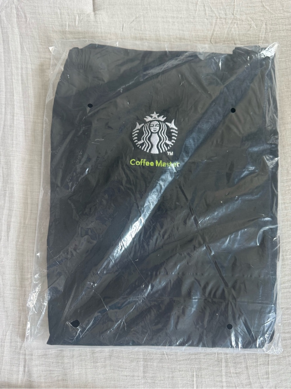 Starbucks coffee master black apron size large new - Picture 2 of 3